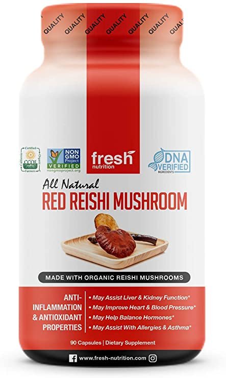 Amazon.com: Organic Reishi Mushroom Capsules - Strongest DNA ...